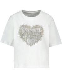 Zadig & Voltaire - Zadig&Voltaire Taida Heart Strass T-Shirt - Lyst