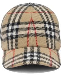 Burberry - "Check" Baseball Cap - Lyst