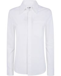 MM6 by Maison Margiela - Long Sleeves Classic Shirt - Lyst