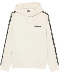 EA7 - Emporio Armani Hoodie With Logo Stripe - Lyst