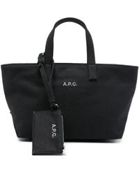 A.P.C. - A. P.C. "Le Drummer Toile" Small Tote Bag - Lyst