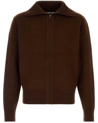 Entire studios - Knit Zip Up Jacket - Lyst