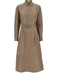 Fendi - Chemisier Midi Dress - Lyst