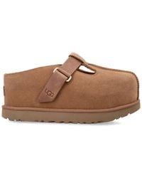 UGG - Chestnut Suede Leather Goldenstar Hi Clogs - Lyst