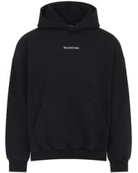 Balenciaga - Logoed Cotton Sweatshirt - Lyst