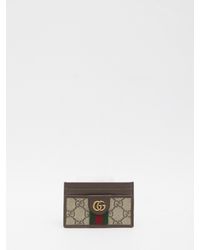 Gucci - Canvas Leather Stripe Wallet - Lyst