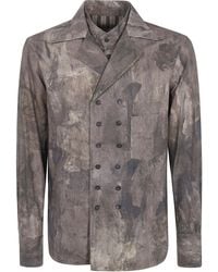 Ziggy Chen - Digital Print Doublebreasted Shirt - Lyst