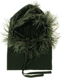 P.A.R.O.S.H. - P.A.R.O.S.H. Balaclava With Feathers - Lyst