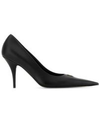 Balenciaga - Leather Avenue Bb Editor 90 Pumps - Lyst