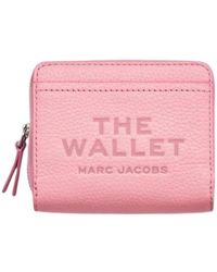 Marc Jacobs - Grained Leather Mini Compact Wallet - Lyst