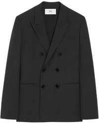 Ami Paris - Double-Breasted Wool Jacket - Lyst