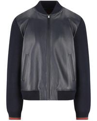 Gucci - Leather Panelled Jacket - Lyst