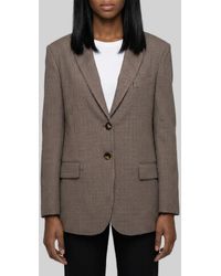 SUTTON NEW YORK - Single-Breasted Micro-Check Jacket - Lyst