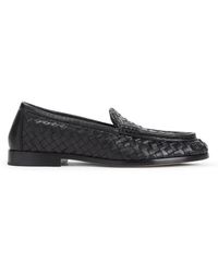 Bottega Veneta - Leather Silenzio Supple Intrecciato Loafer - Lyst