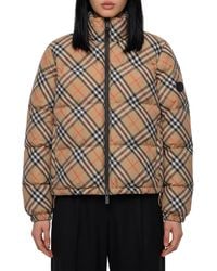 Burberry - Ambleside Vintage Check Puffer Jacket - Lyst