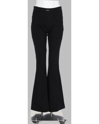 Versace Jeans Couture - Flared Viscose Trousers - Lyst