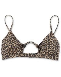 MATINEÉ - Taylor Leopard Print Bikini Top - Lyst