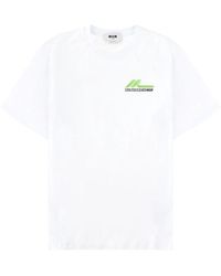 MSGM - T-Shirt Con Logo - Lyst