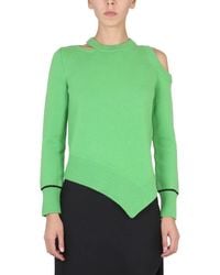 McQueen - Sweater With Bare Shoulders - Lyst