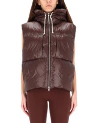 Jil Sander - Glossy Quilted Sleeveless Padded Vest - Lyst