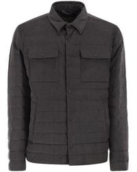 Herno - Shirt-Style Down Jacket - Lyst