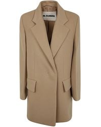 Jil Sander - Short Double Breasted Tailor Made Crombie - Lyst