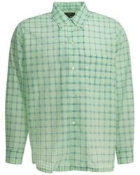 Beams Plus - Open Db Nylon Airy Plaid Nylon Casual Shirt - Lyst