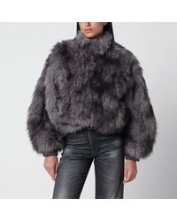 S.w.o.r.d 6.6.44 - Cropped Shaded Faux Fur Jacket - Lyst