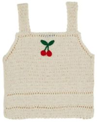 Emile Et Ida - Emile & Ida Top Crochet Con Ciliegie - Lyst