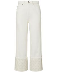 Tory Burch - Denim Cotton Jeans - Lyst