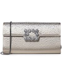 Roger Vivier - Efflorescence Crystal-Embellished Clutch Bag - Lyst
