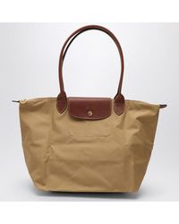 Longchamp - Fawn-Coloured Le Pliage Original L Bag - Lyst