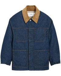 Ami Paris - Worker Denim Jacket - Lyst