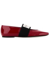 Givenchy - Leather Squared Ballerinas - Lyst