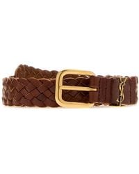 Saint Laurent - Leather Belt - Lyst