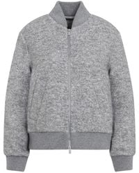 Peserico - Grigio Mercurio Bouclè Bomber - Lyst