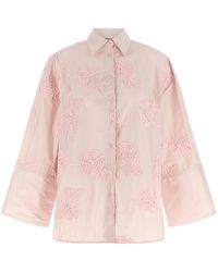 ROTATE BIRGER CHRISTENSEN - Rotate Birger Christensen Floral Embroidery Shirt - Lyst