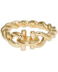 Ferragamo - Torchon Gancini Ring - Lyst