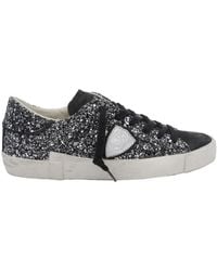 Philippe Model - Philippe Model Glitter Calf Leather Shoes - Lyst