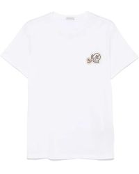 Moncler - Logo-Patch T-Shirt - Lyst