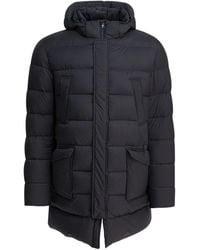 Herno - Long Down Jacket With Hood Jackets And Coats - Lyst