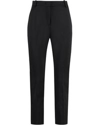 Pinko - Straight-Leg Trousers Polyester Straight - Lyst