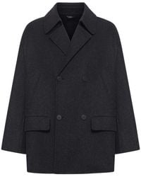 Fendi - Double-Breasted Wool Caban Coat - Lyst