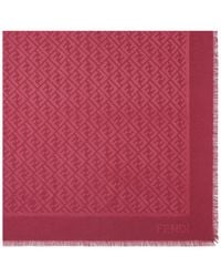 Fendi - Silk And Wool Shawl - Lyst