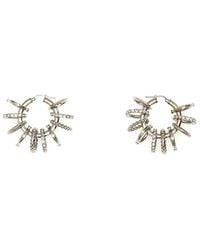 AMINA MUADDI - Metal Multi Ring Earrings - Lyst