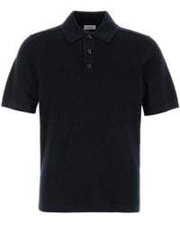 Burberry - Midnight Wool Polo Shirt - Lyst