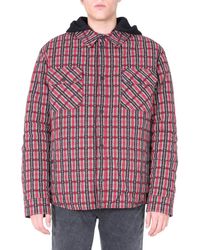 Off-White c/o Virgil Abloh - Quilted Padded Shirt With Removable Hood - Lyst