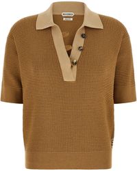 JW Anderson - J.W.Anderson Waffle Stitch Polo Shirt - Lyst