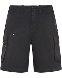 Our Legacy - Nebula Wash Herringbone Cotton Mount Shorts - Lyst