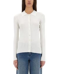 MICHAEL Michael Kors - Ribbed Cardigan - Lyst